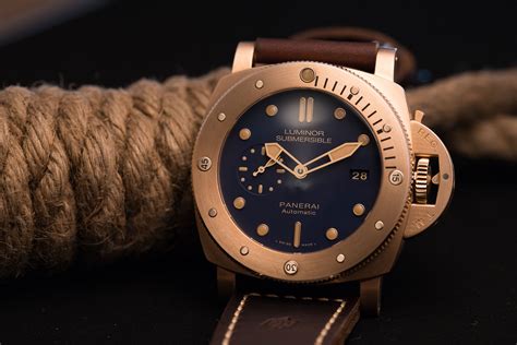 panerai bronzo blue face|panerai bronzo.